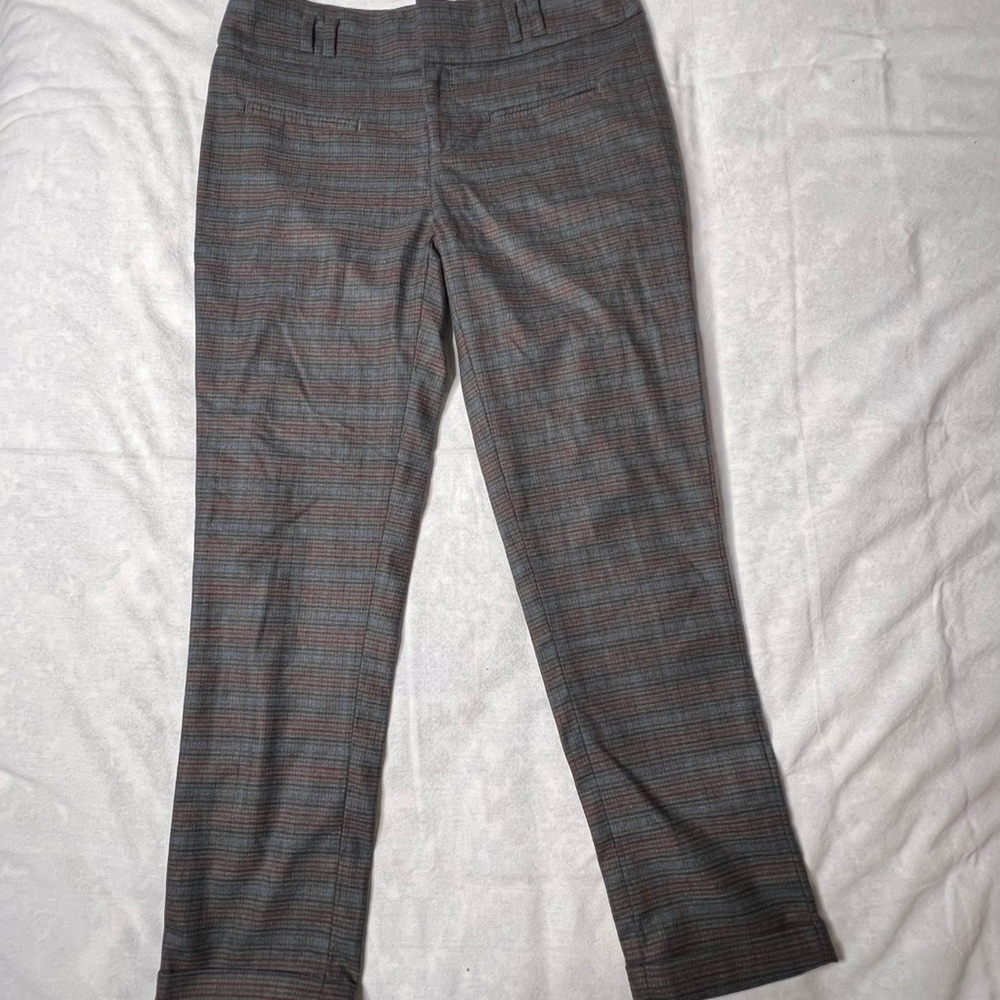 Anthropologie Women’s Cropped Plaid Dress Pants